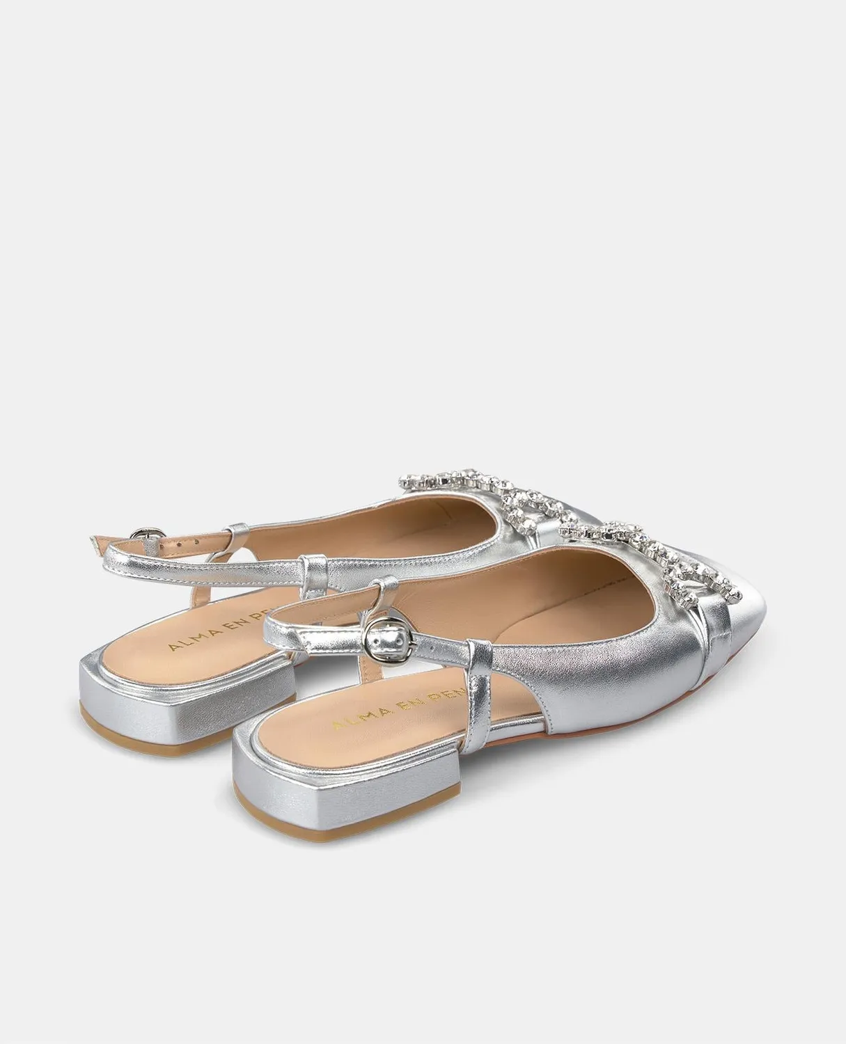 Alma en Pena V250504 ballerines argent talon 2 cm
