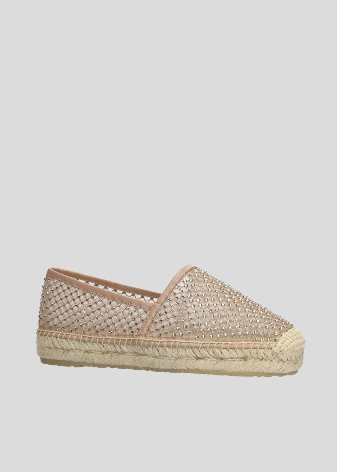 Lola Cruz Carmen Espadrilles plates nude semelle corde