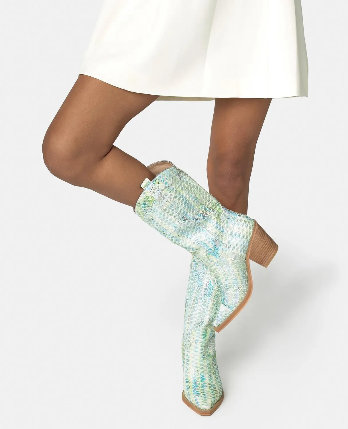 Alma en Pena V260150 bottines camperas turquoise 7cm