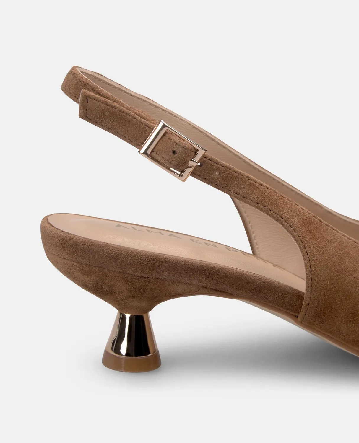 Alma en Pena V265204 escarpins cuir camel talon 4 cm