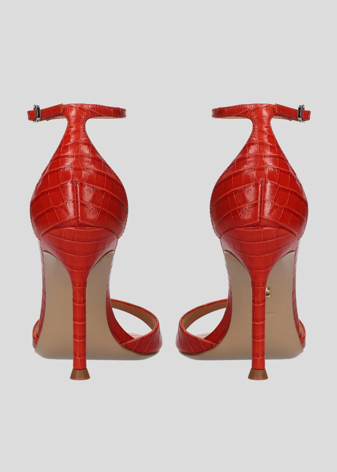 Lola Cruz Scarlett sandales à talon rouge 9,5 cm