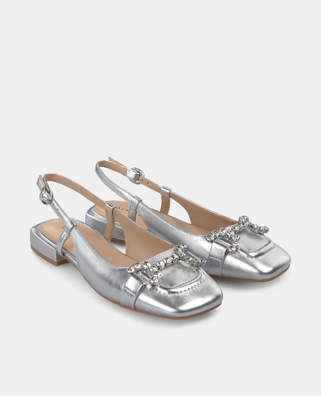 Alma en Pena V250504 ballerines argent talon 2 cm