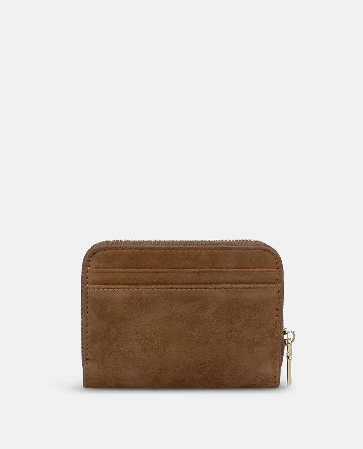 Alma en Pena V26WT013 portefeuille cuir camel clous