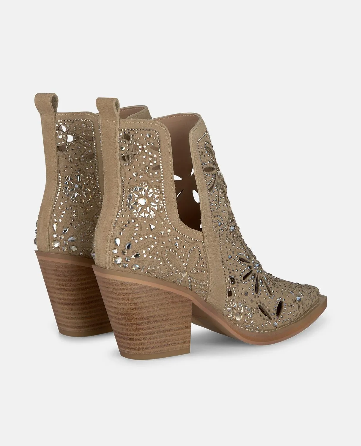 Alma en Pena V260152 bottines sable cuir talon 8 cm