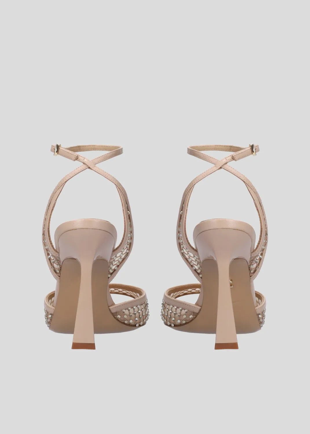 Lola Cruz Carmen 95 sandales nude talon 9,5 cm