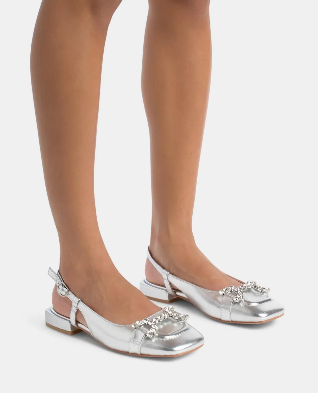 Alma en Pena V250504 ballerines argent talon 2 cm