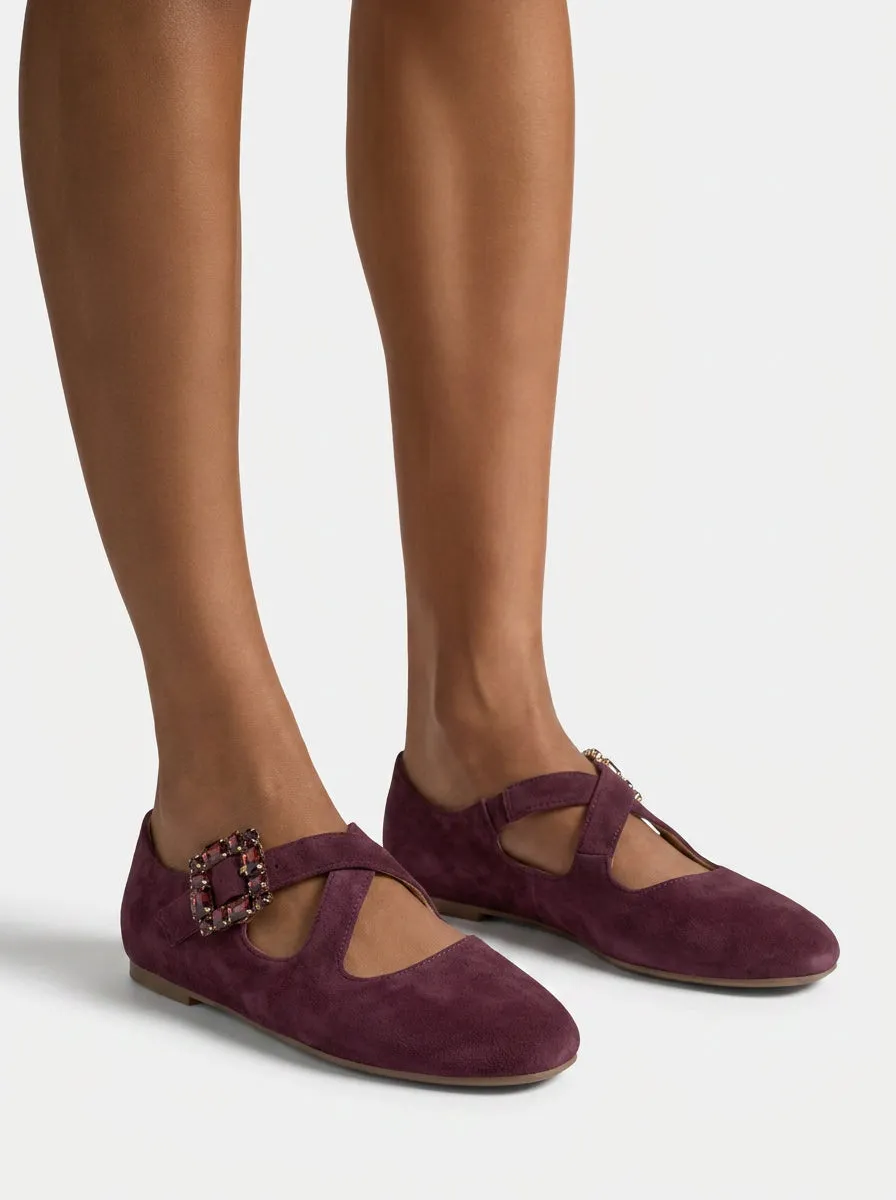 Alma en Pena I260052 ballerines bordeaux ante plates
