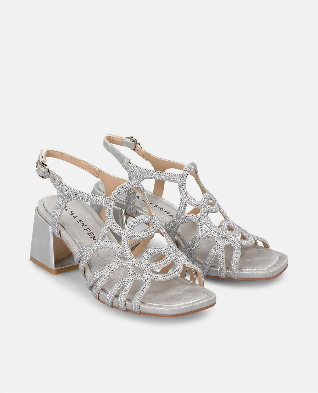 Alma en Pena V2550942 sandales argent talon 6 cm