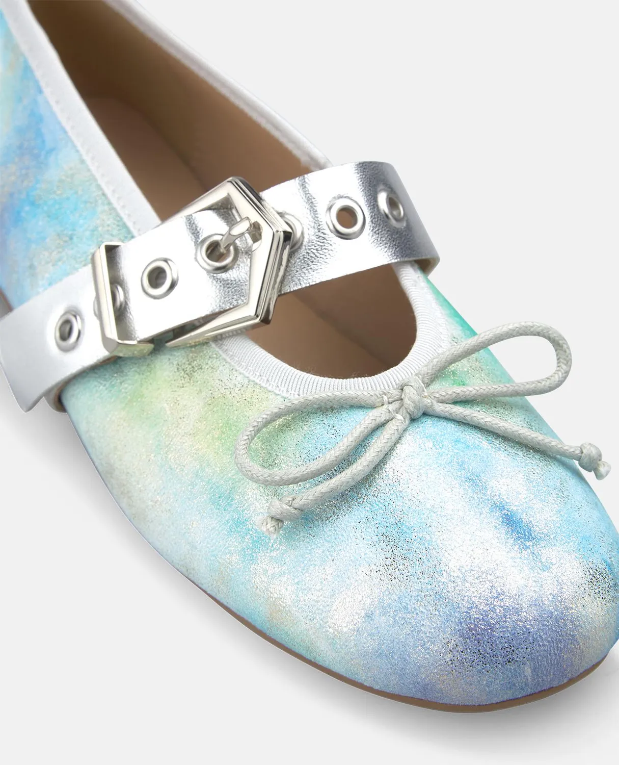 Alma en Pena V261300 ballerines bleu fantaisie plat
