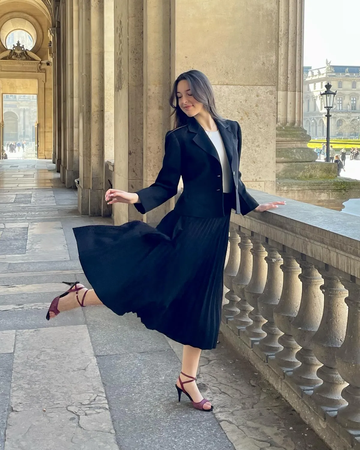 Karine Arabian Milonga sandales cuir talon 70 mm noir