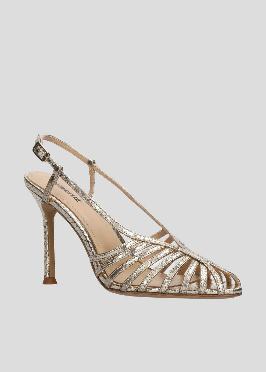 Lola Cruz Ágata Sandal 95 sandales platine cuir