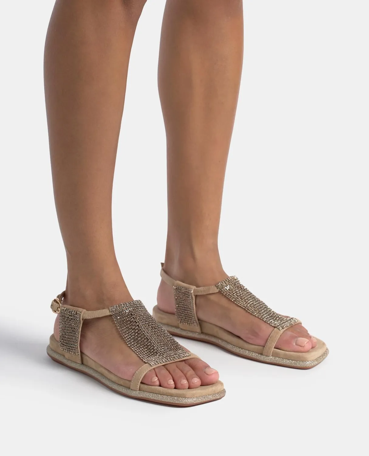 Alma en Pena V2551601 sandales plates cuir sable