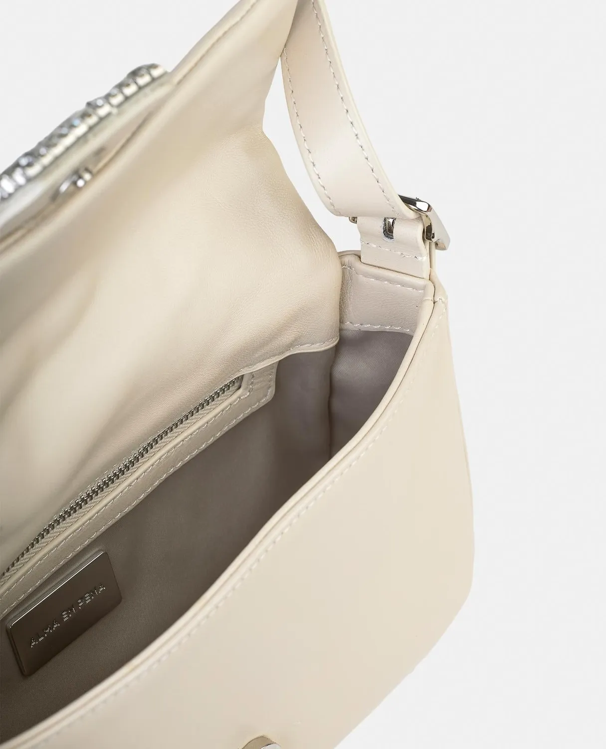 Alma en Pena BG106 sac cuir gris pochette fête