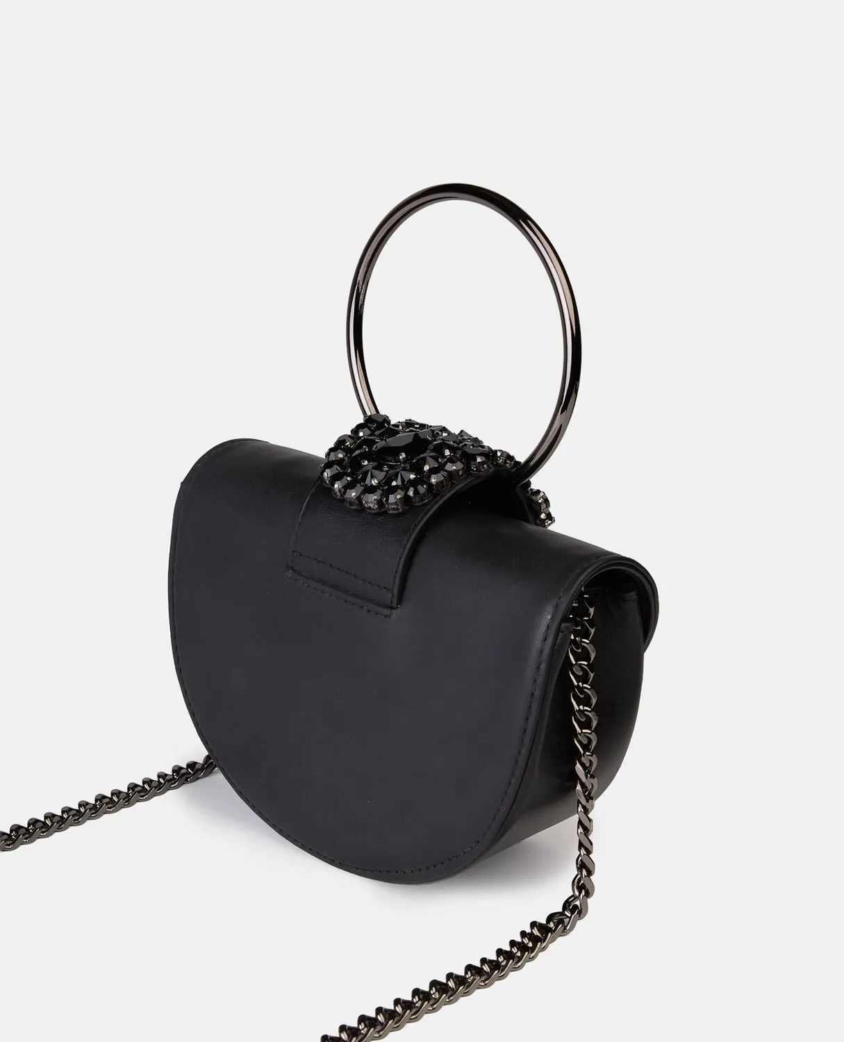 Alma en Pena BG100 sac demi-lune noir fête