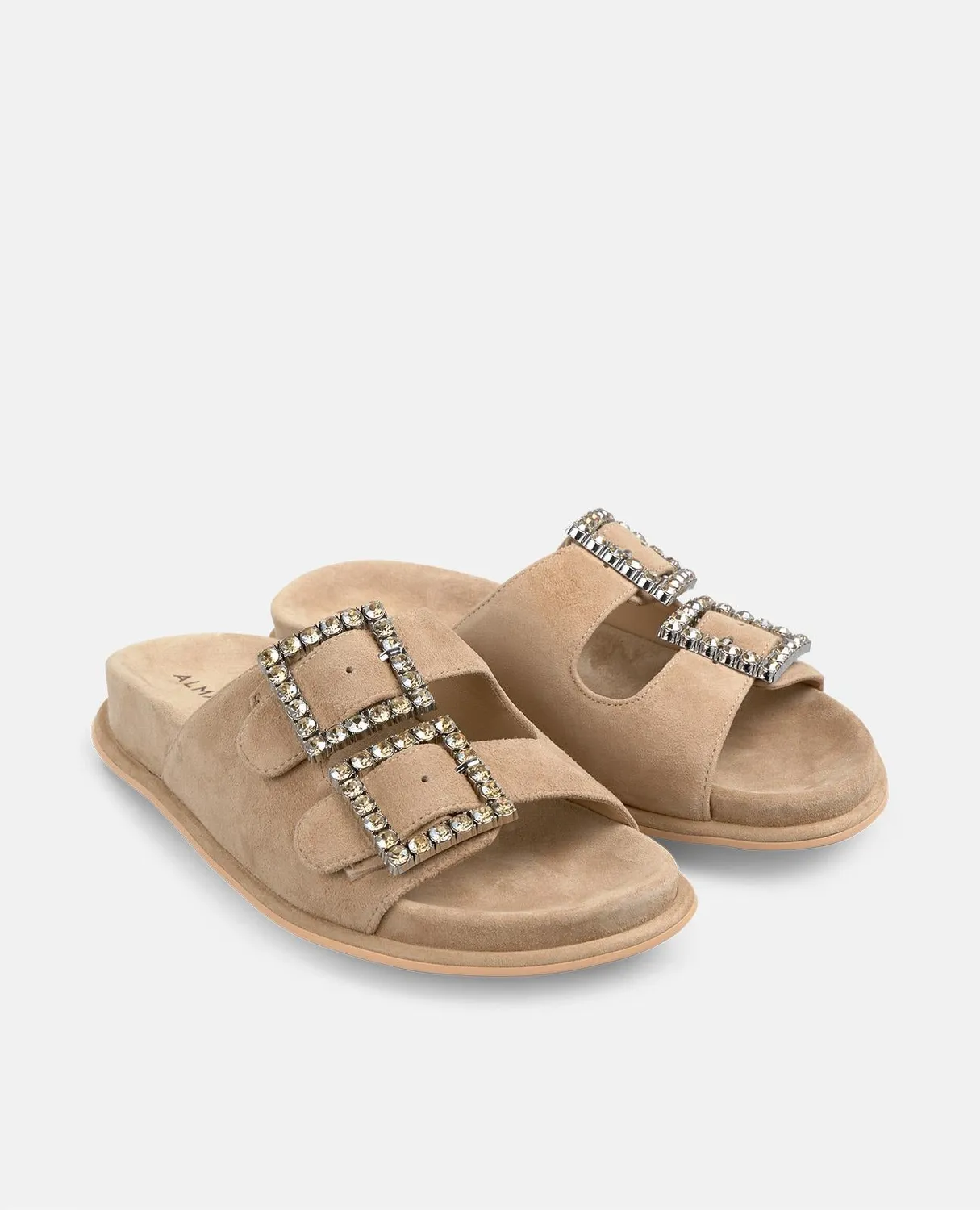 Alma en Pena V251652 sandale plate beige cuir