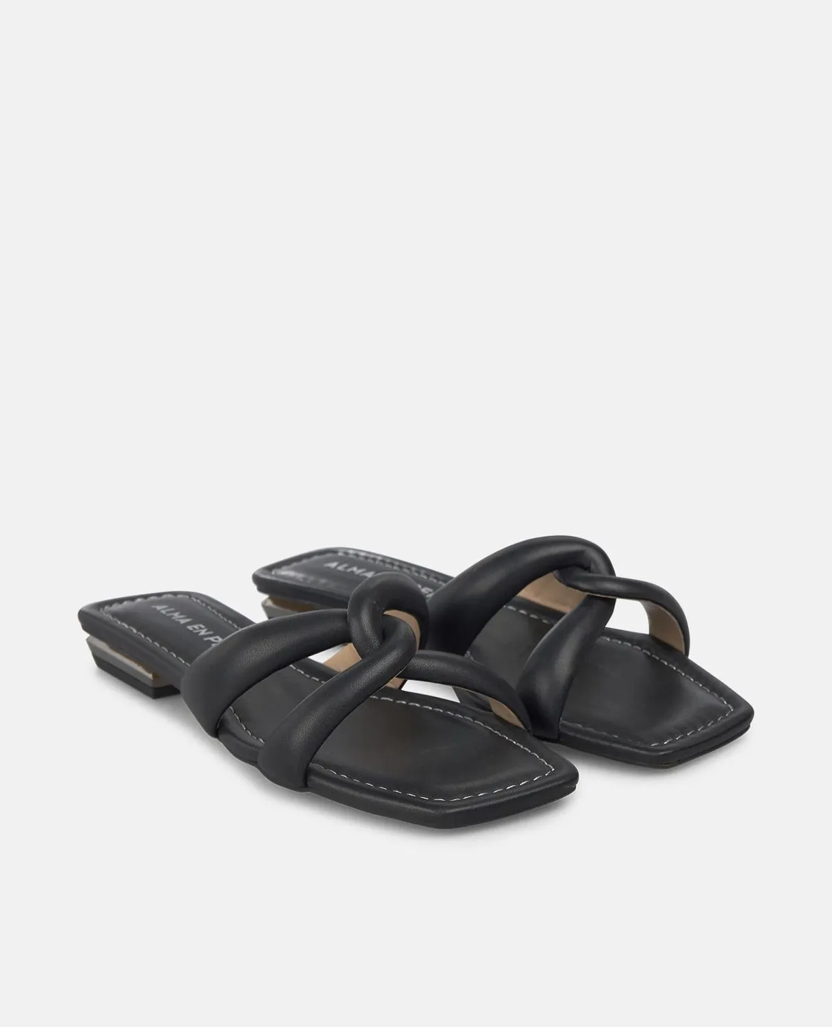 Alma en Pena V268608 sandales noires cuir 2 cm