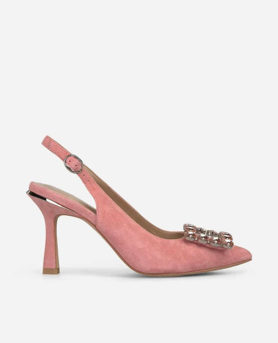 Alma en Pena V262004 escarpins saumon cuir talon fin 9 cm