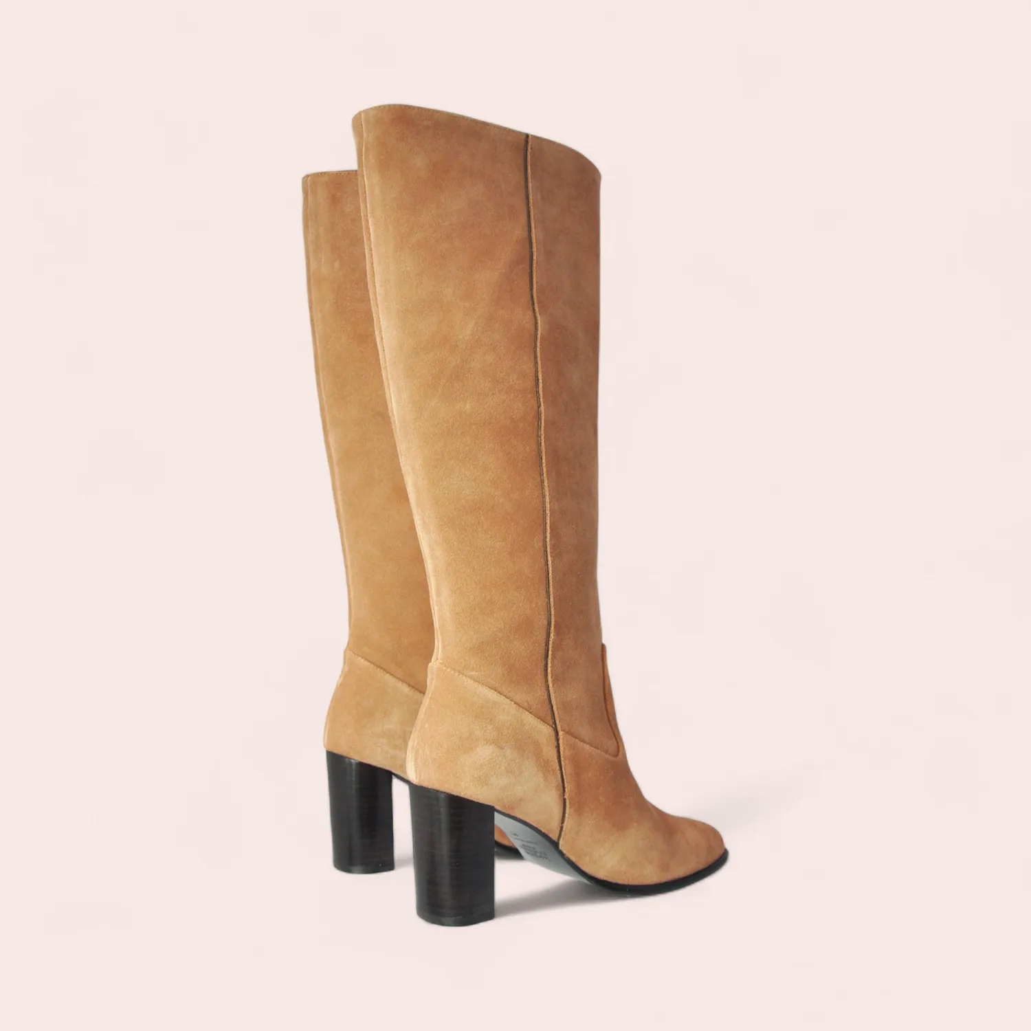 Karine Arabian Anne bottes cuir velours terracotta 36