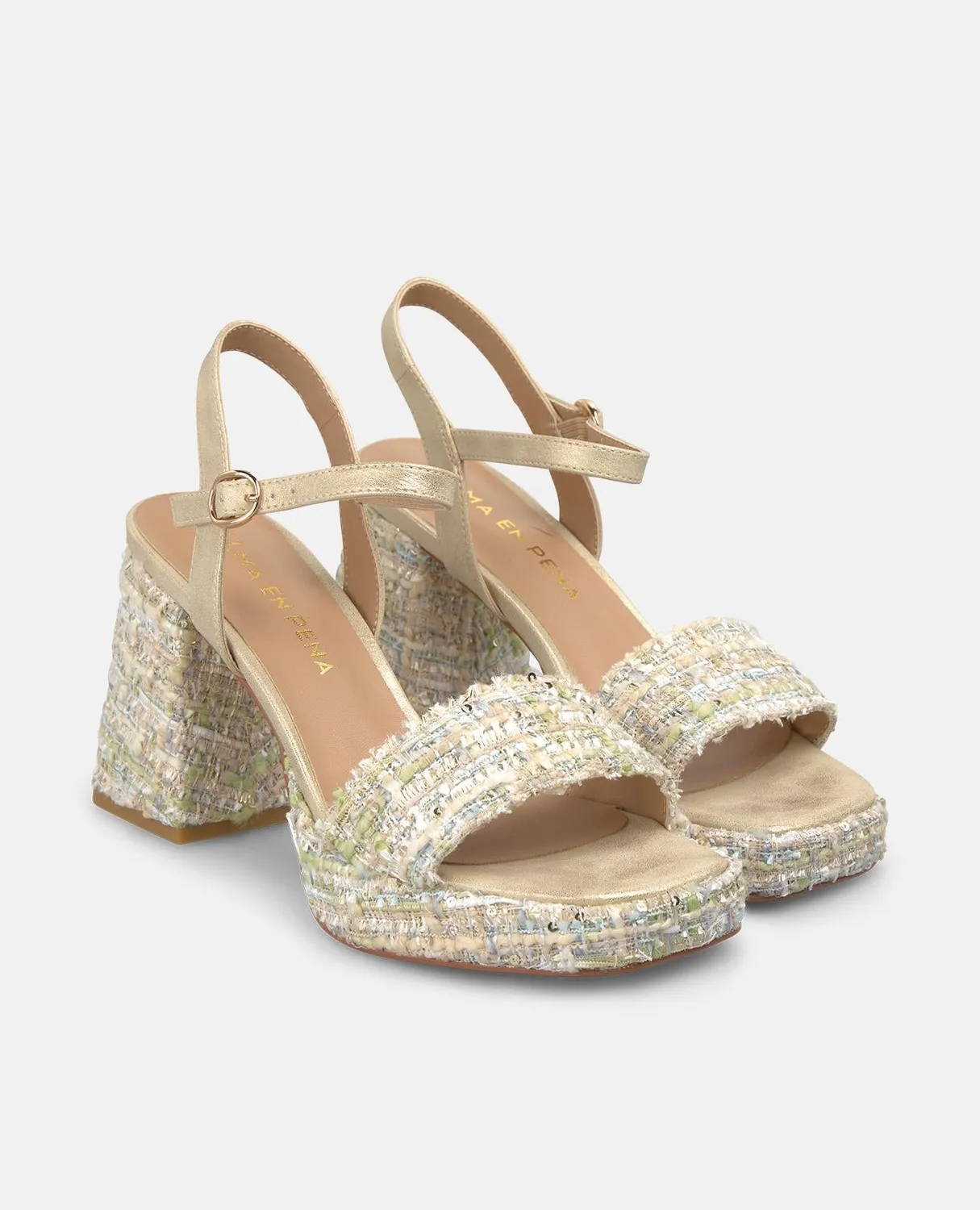 Alma en Pena V2650300 sandales jeans talon 9 cm