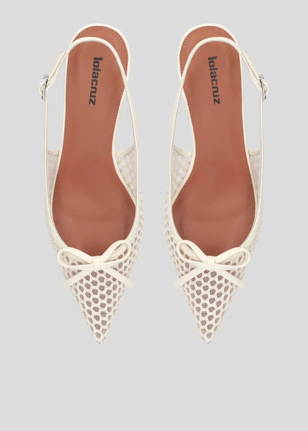 Lola Cruz Liana Pump 55 escarpins blanc cassé 5,5 cm
