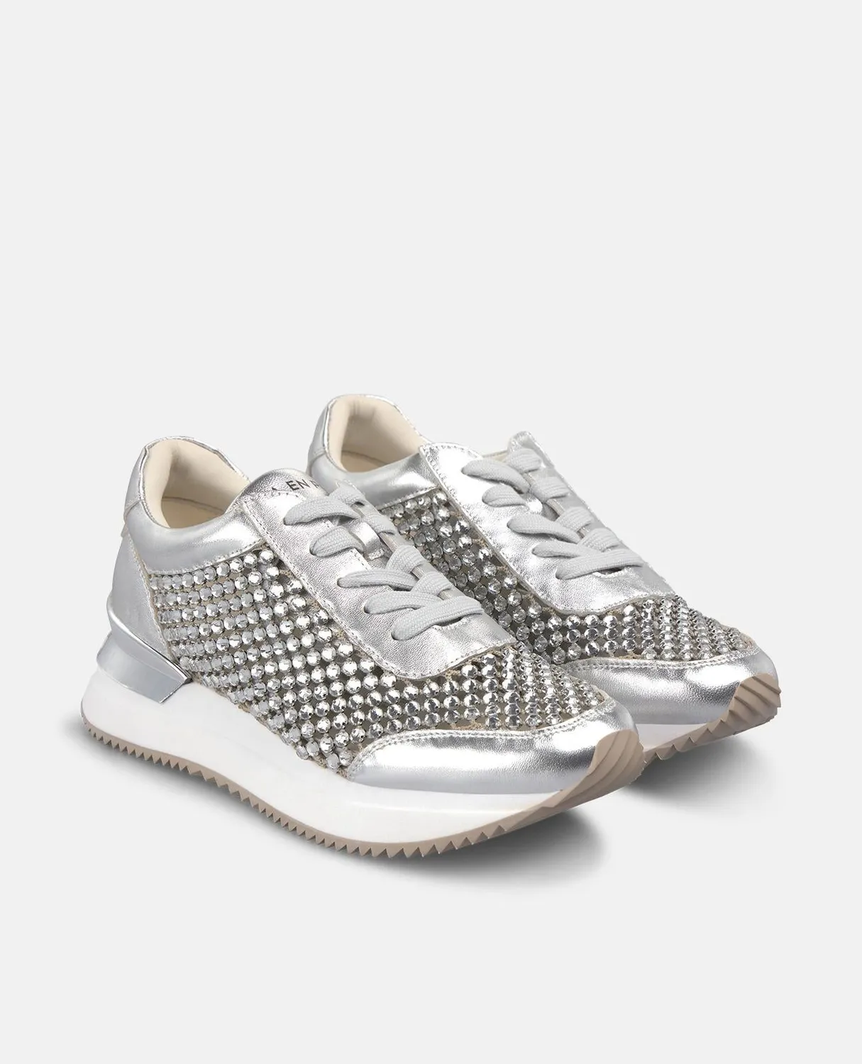 Alma en Pena V260353 sneakers plateforme argenté strass