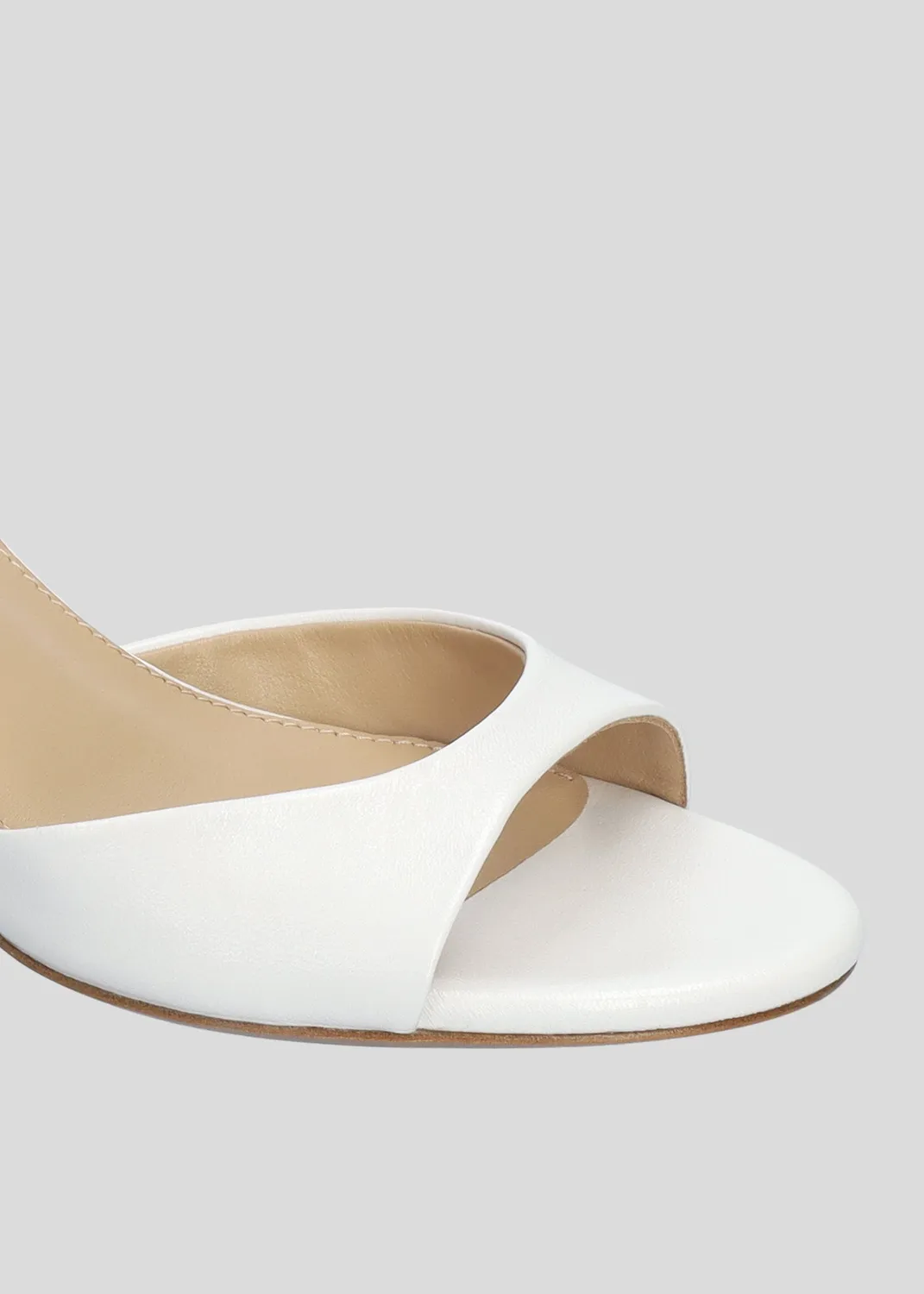 Lola Cruz Brandi Sandal 65 sandales blanc cuir