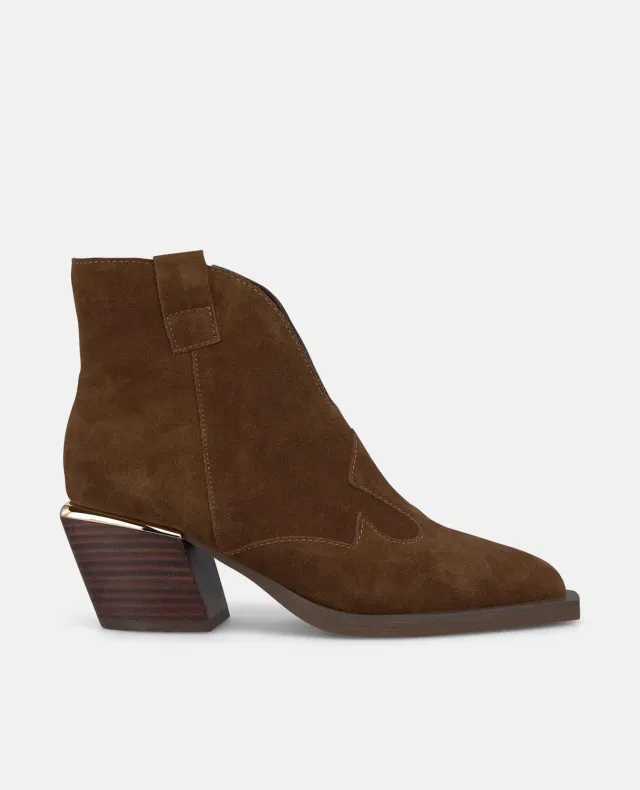 Alma en Pena I250801 bottines cuir camel talon 7 cm