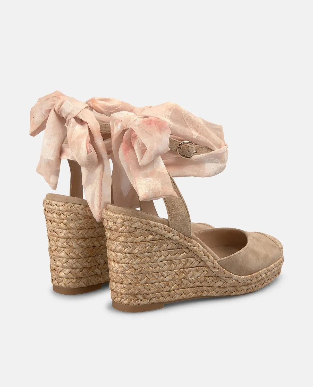 Alma en Pena V265600 compensées beige valenciana lacée