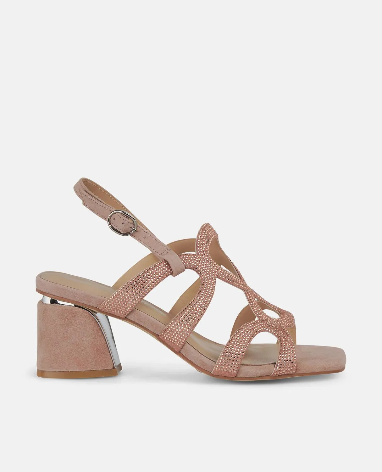 Alma en Pena V250954 sandales rose poudré talon 7 cm