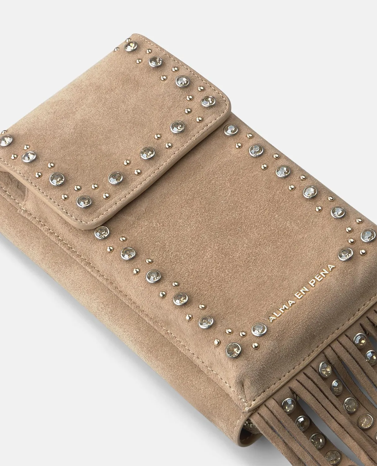 Alma en Pena V26WT016 sac portefeuille arena cuir clouté