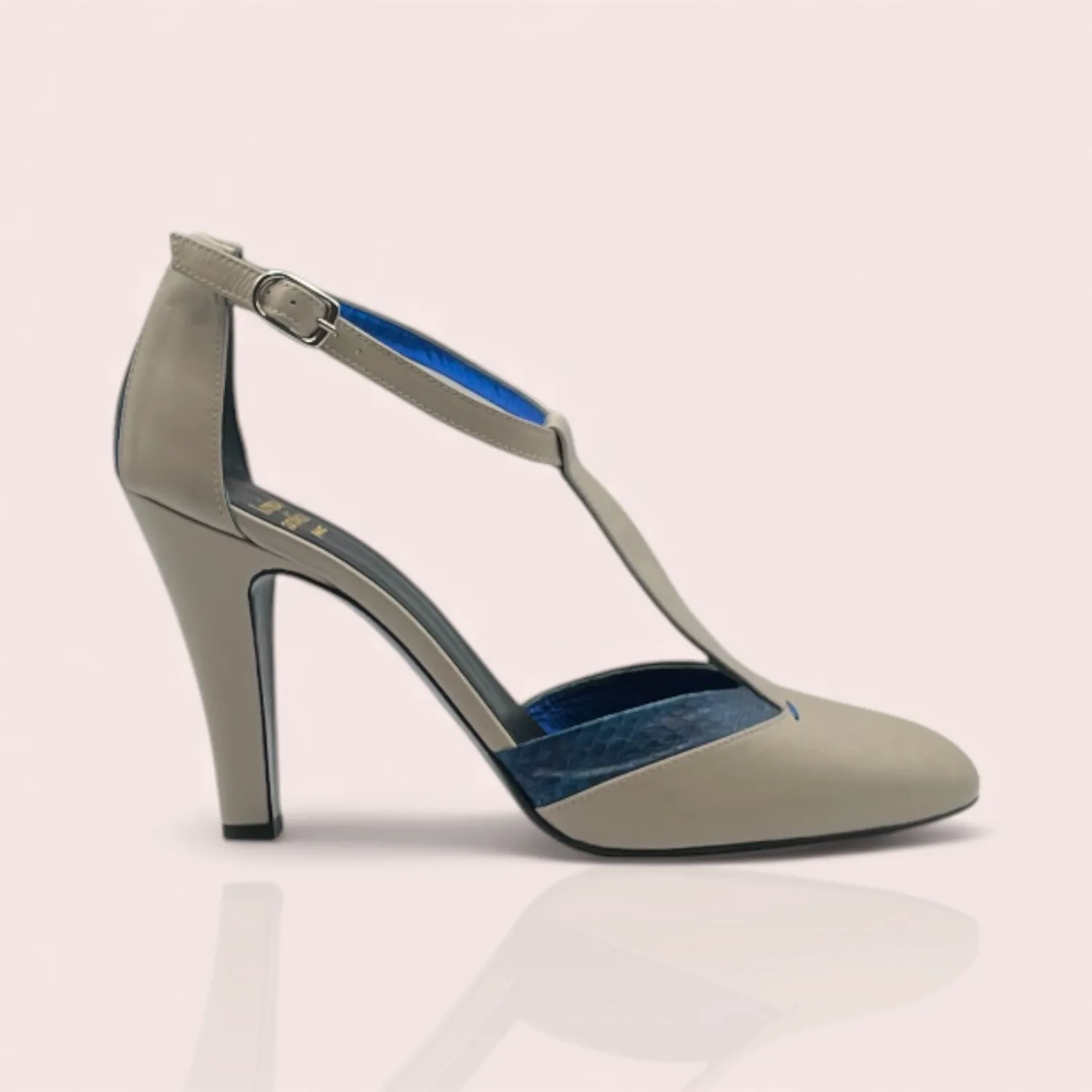 Karine Arabian Nell escarpins Salomé noir python 90