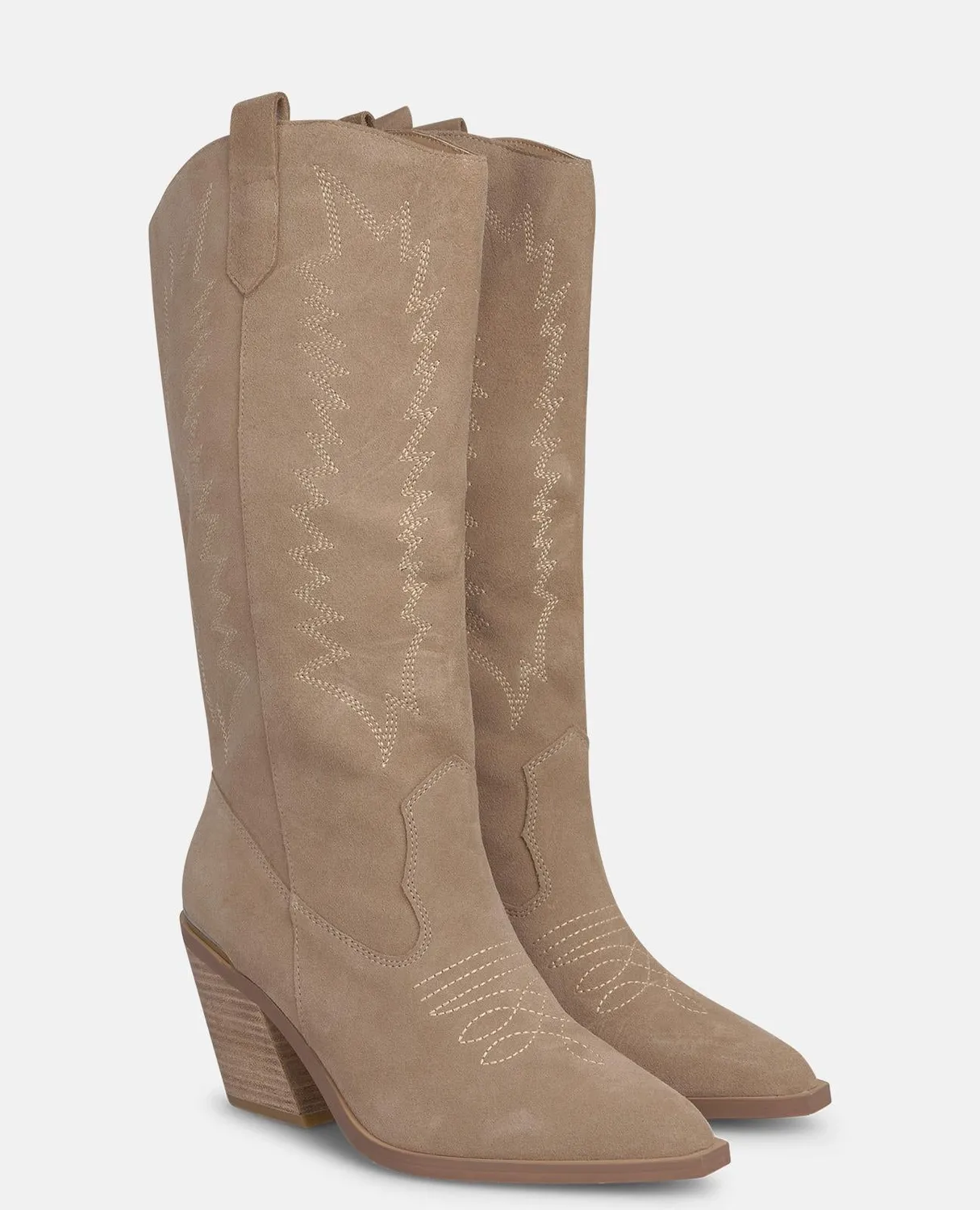 Alma en Pena I2652600C bottes cowboy daim vison talon 8 cm