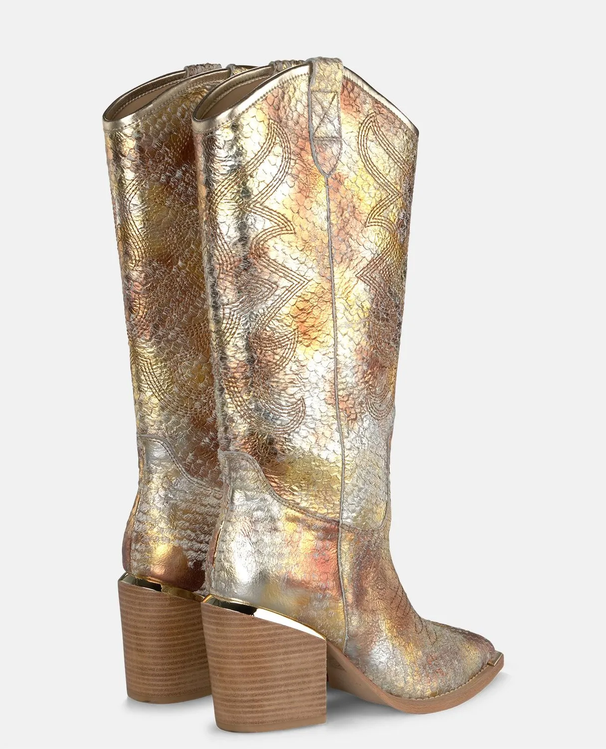 Alma en Pena V250100 bottes cowboy camel talon 8,5 cm