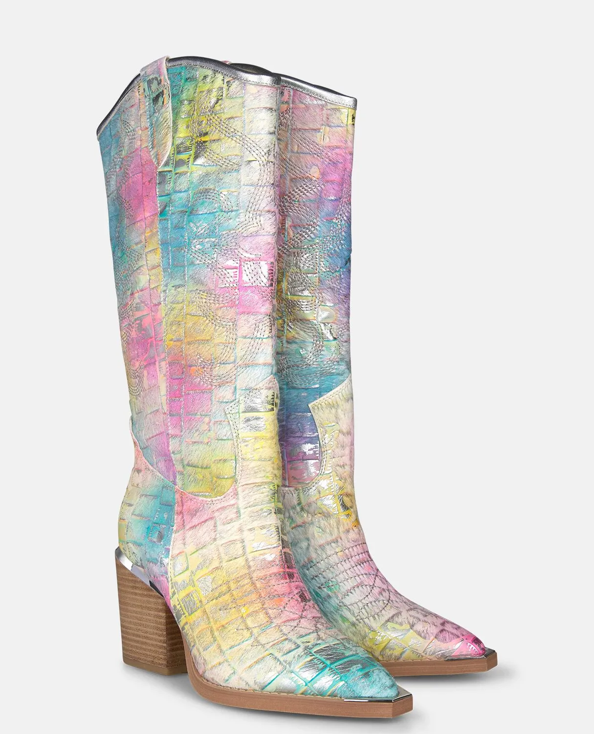 Alma en Pena V260108 bottes campera cuir multicolor 7 cm
