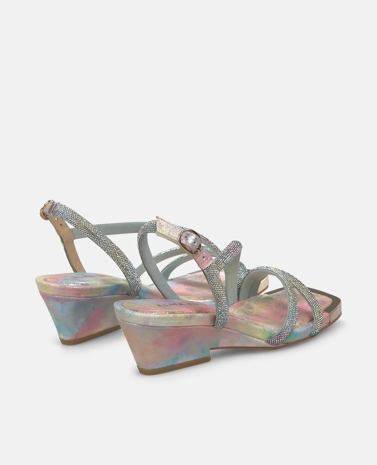 Alma en Pena V260783 sandale talon bloc rose 6 cm