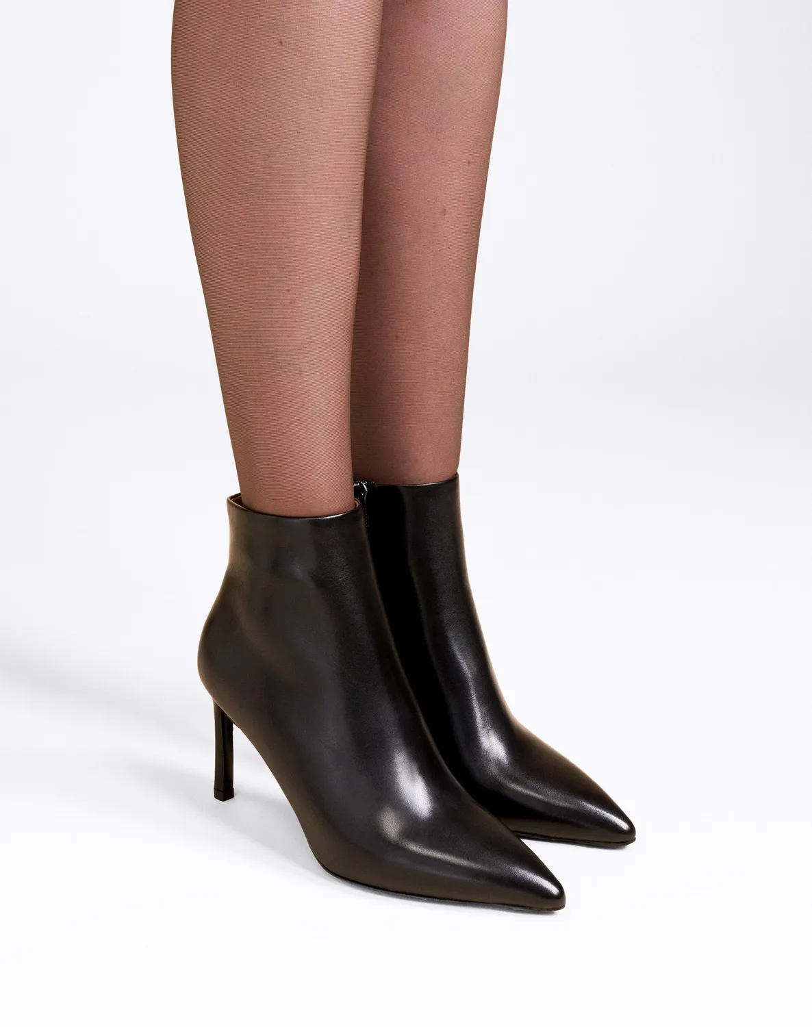 Mi/Mai Noura Black Calf bottines noir veau 8 cm