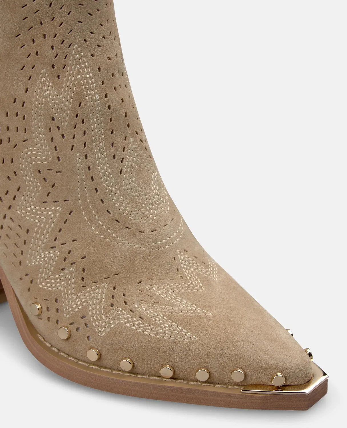Alma en Pena V260105 bottine cowboy sable cuir talon 7cm