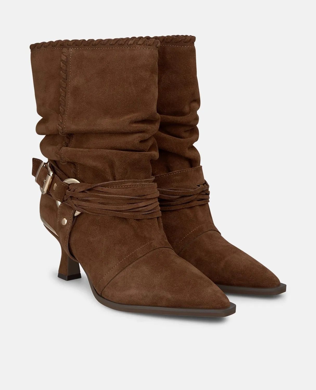 Alma en Pena I260356 bottines cuir camel talon 6 cm