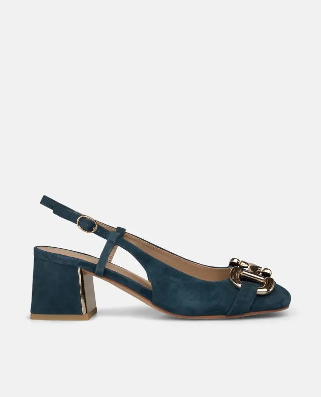 Alma en Pena V261700 escarpins bleus bride talon 5,5 cm