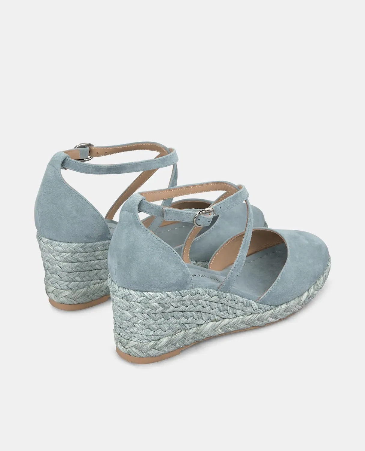 Alma en Pena V2551052 compensées cuir bleu 5 cm