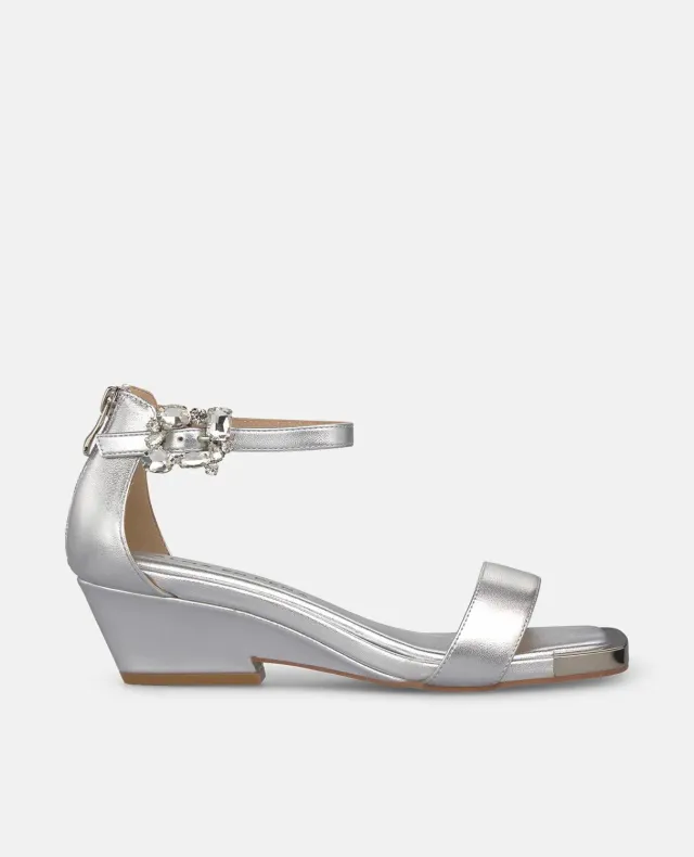 Alma en Pena V260780 sandales argent cuir talon 6 cm