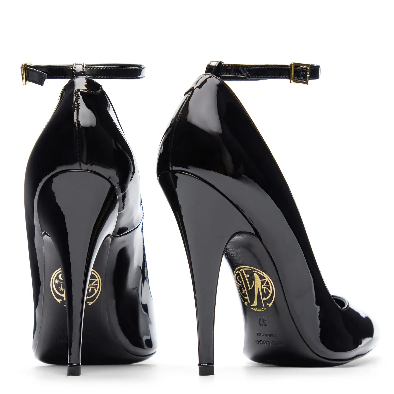 Maison Ernest Go 120 escarpin noir vernis talon 12 cm