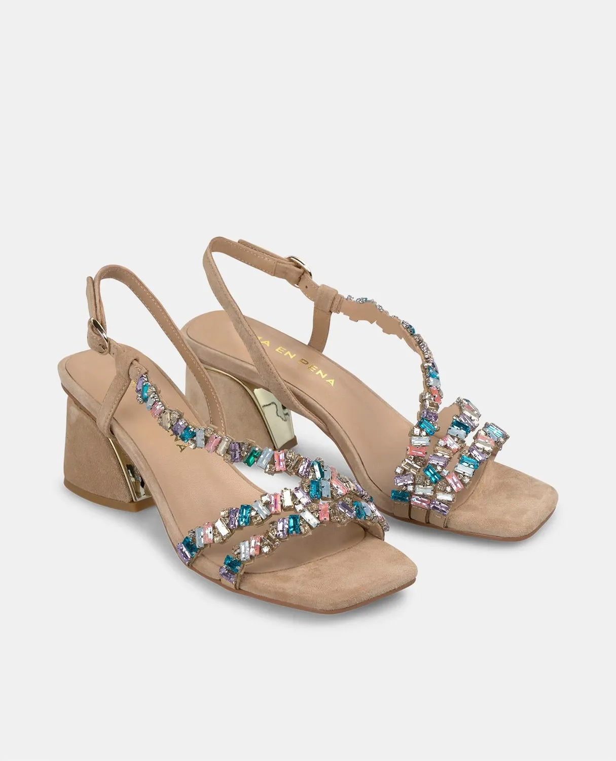 Alma en Pena V250951 sandales sable strass 6 cm