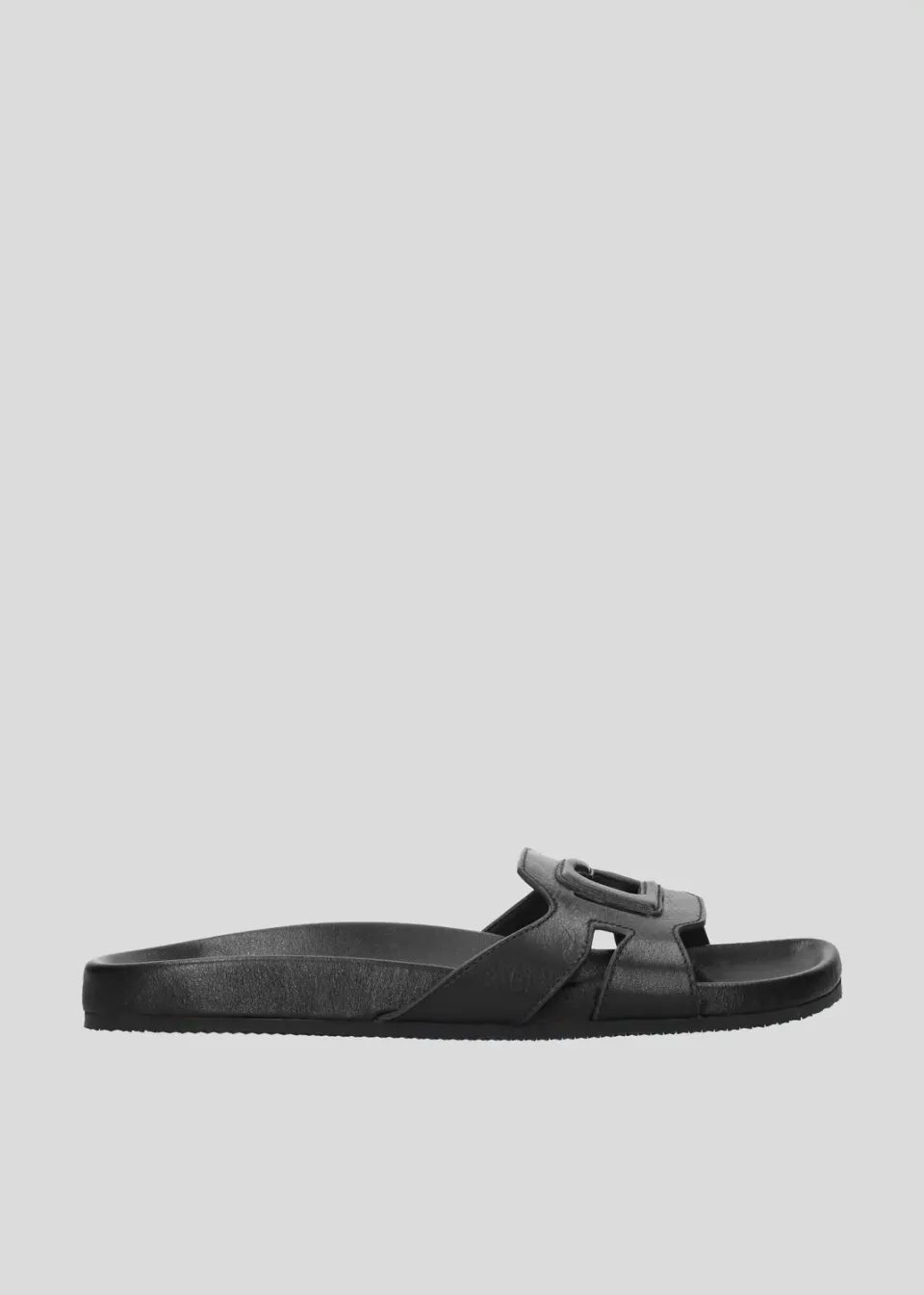 Lola Cruz Cuirine Bio sandales plates noires vegan