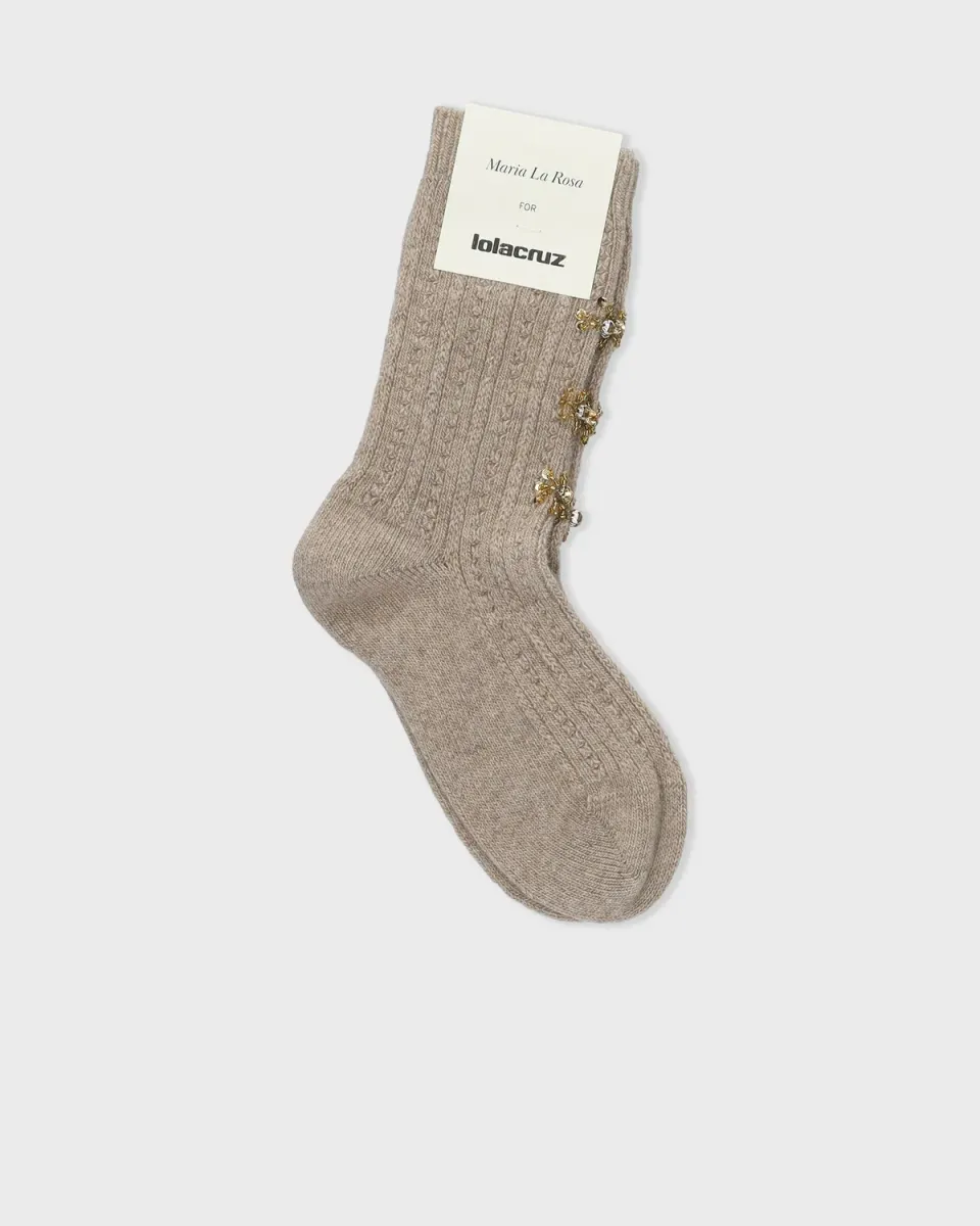 Lola Cruz Bijoux Silk chaussettes soie taille unique