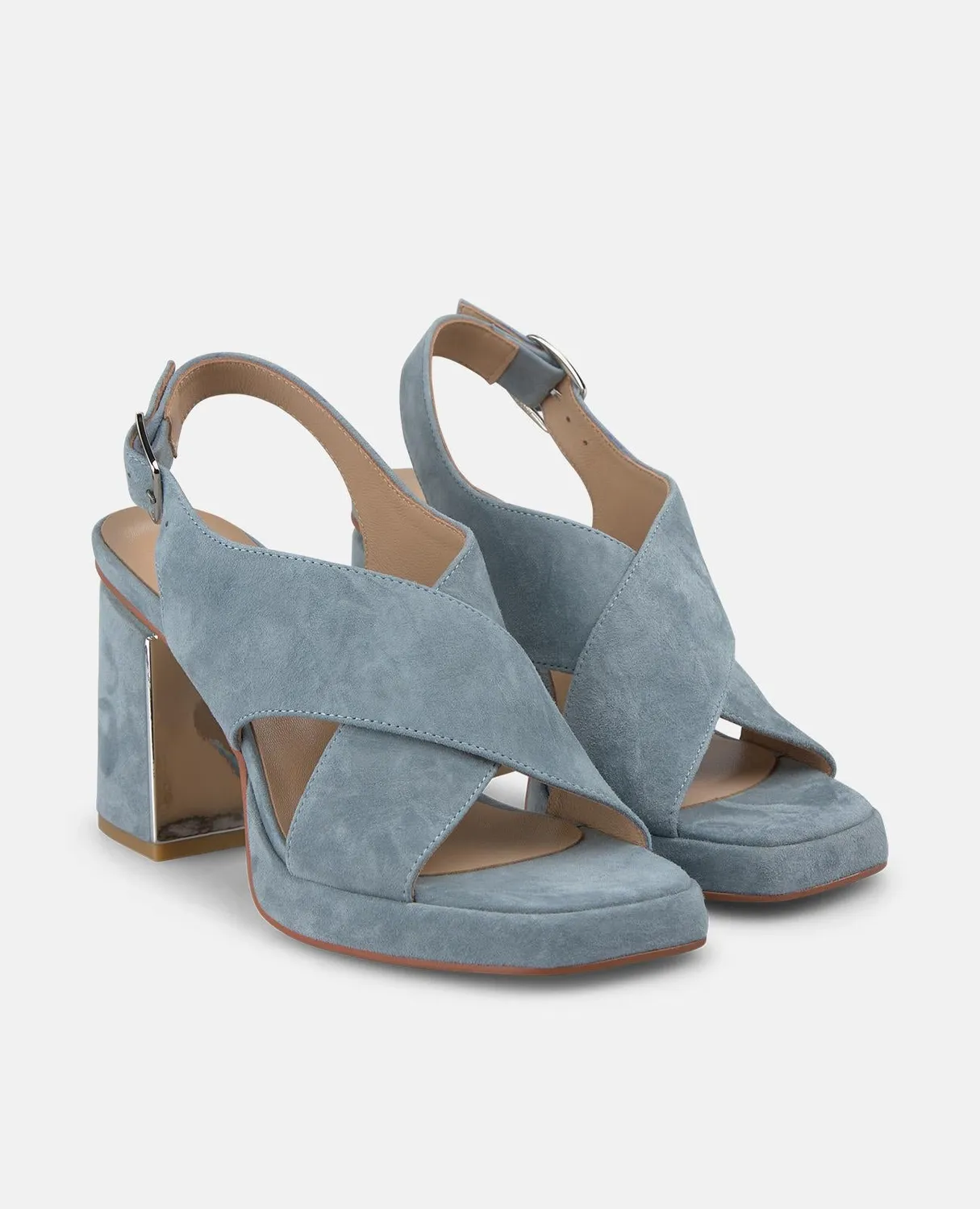 Alma en Pena V262654 sandales talon bleu jeans 8,5 cm