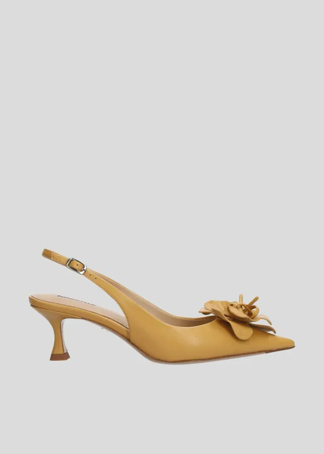 Lola Cruz Tulipa 55 escarpins camel talon 5,5 cm