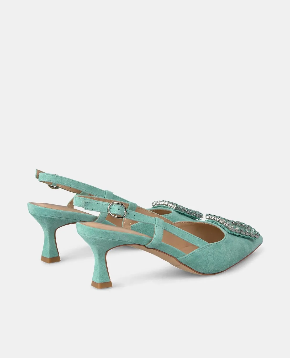 Alma en Pena V250658 escarpins vert menthe talon 6 cm