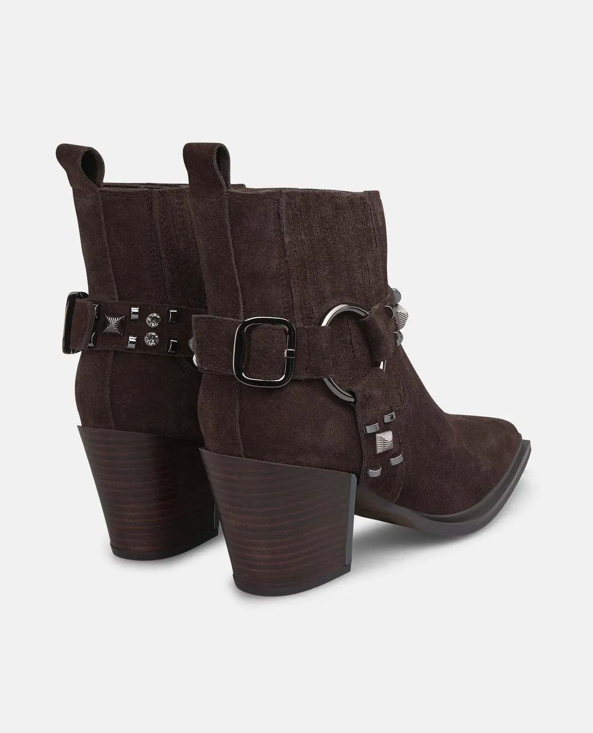 Alma en Pena I250732 bottines marron clous talon 8 cm