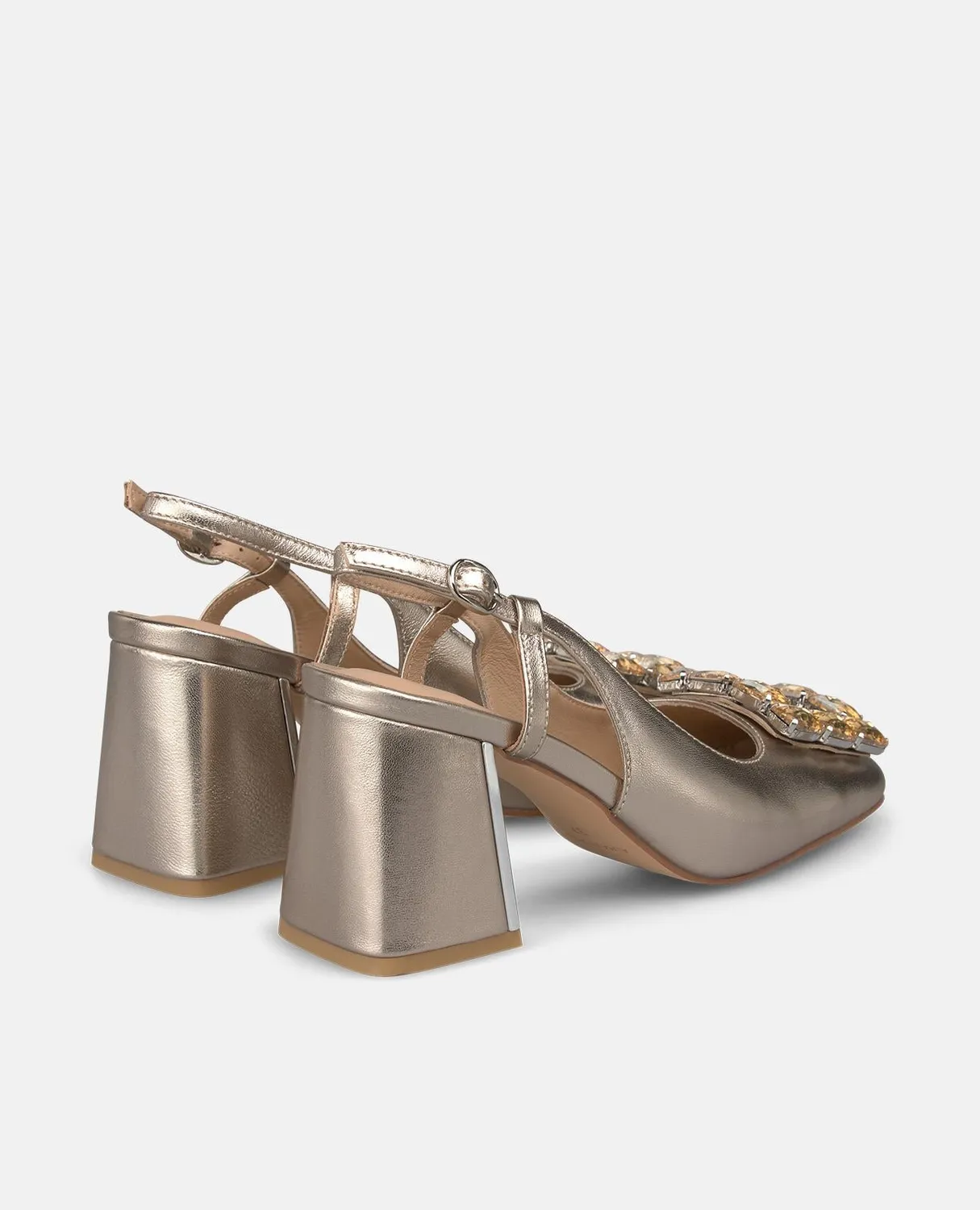 Alma en Pena V261501 escarpins slingback bronze talon 7 cm